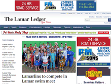 Tablet Screenshot of lamarledger.com